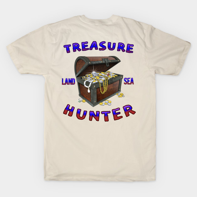 Metal detecting treasure hunter land and sea by Coreoceanart